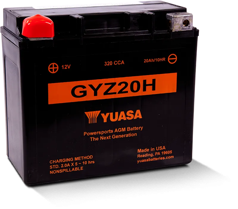 Yuasa GYZ20H AGM Batterie High Performance 12V 20 AH (WC) ab Werk gefüllt Yuasa GYZ20H AGM Batterie High Performance 12V 20 AH (WC) ab Werk gefüllt