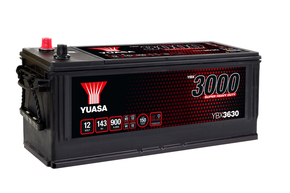 Yuasa YBX3630 SMF Batterie 12V 143 AH