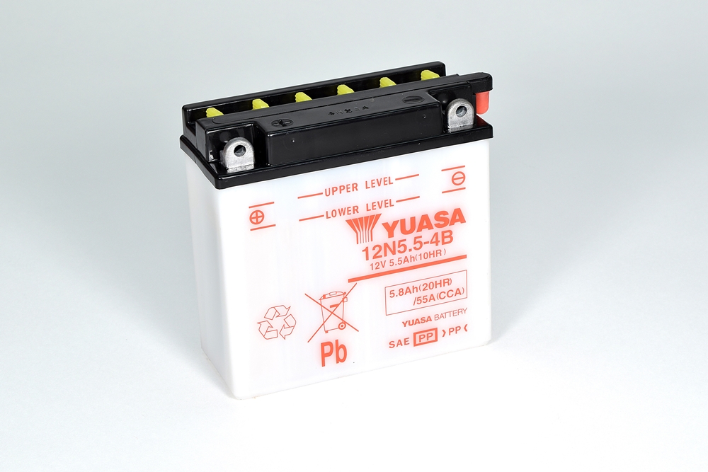 Yuasa 12N5.5-4B Batterie 12V 5.5 AH (DC) ohne Säure Yuasa 12N5.5-4B Batterie 12V 5.5 AH (DC) ohne Säure