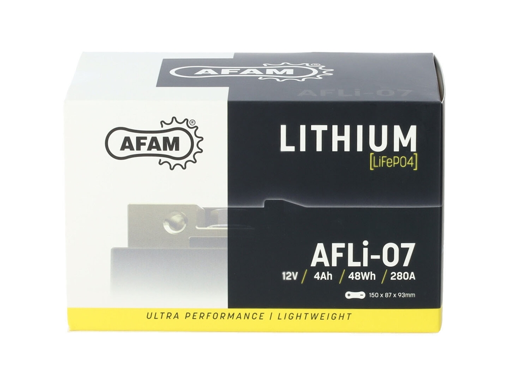 AFAM AFLi-07 Lithium Ionen Batterie 12V LiFePO4 (YTZ10S BTZ10S LTZ10S YTX7A-BS LTX7A)