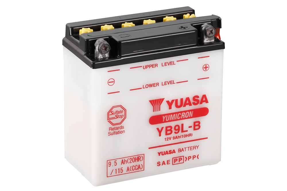 Yuasa YB9L-B Batterie YuMicron® 12V 9 AH (DC) ohne Säure
