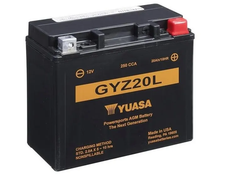Yuasa GYZ20L AGM Batterie High Performance 12V 20 AH (WC) ab Werk gefüllt 