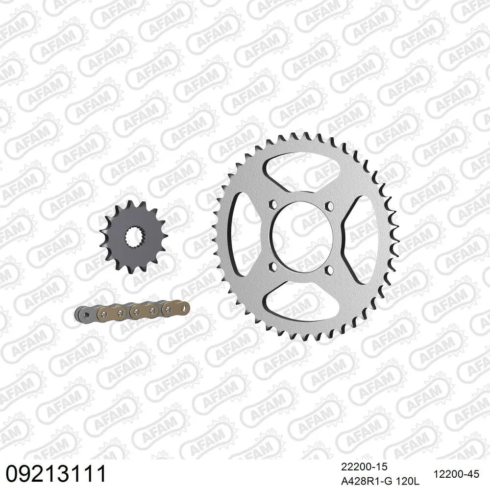 AFAM Kettensatz Stahl 428 R1-G 15x45 - Bullit 125 Cooper 2014 - 09213111