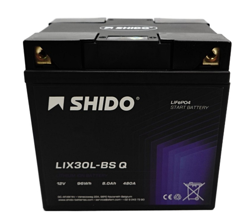 Shido LIX30L-BS Q Lithium Ion 4 Anschlüsse Batterie 12V 96 Wh Shido LIX30L-BS Q Lithium Ion 4 Anschlüsse Batterie 12V 96 Wh