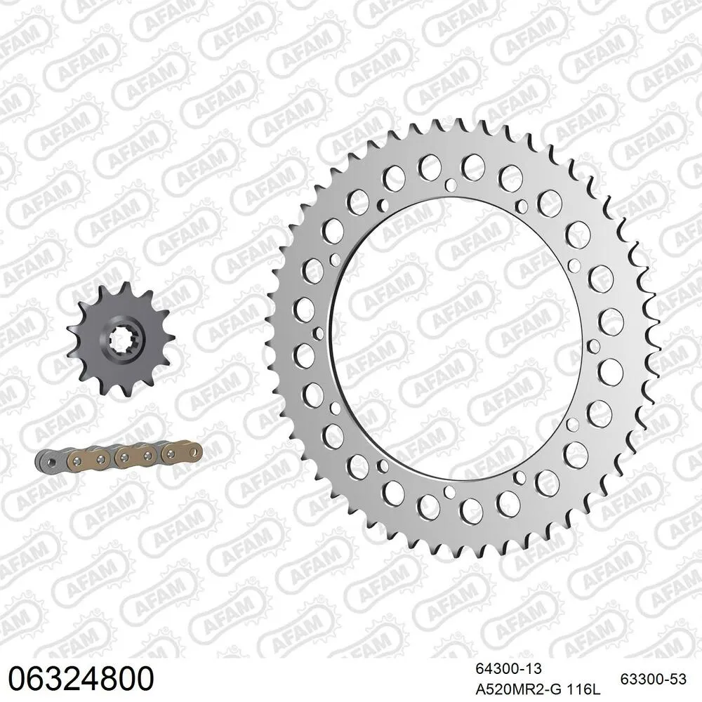 AFAM Kettensatz Aluminium 520 MR2-G 13x53 - Husqvarna CR 250 1977-79 - 06324800