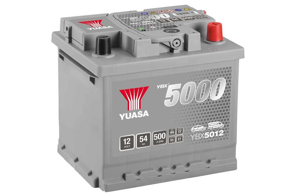 Yuasa YBX5012 SMF Batterie 12V 54 AH