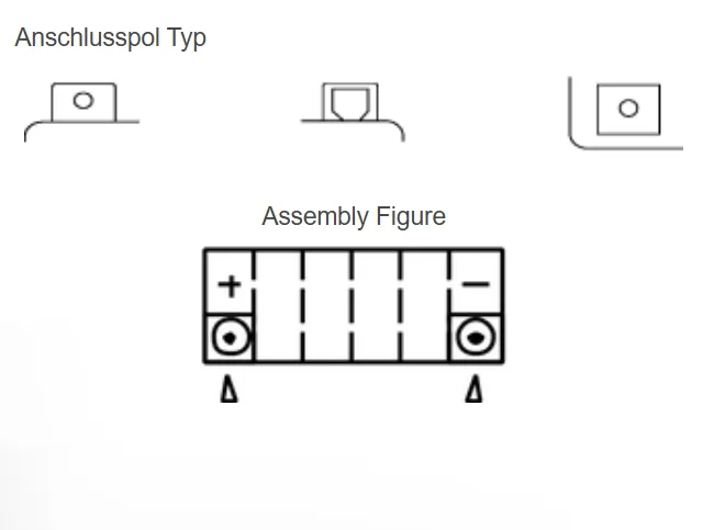 Yuasa YTX14-BS AGM Batterie 12V 12 AH (CP) mit Säurepack