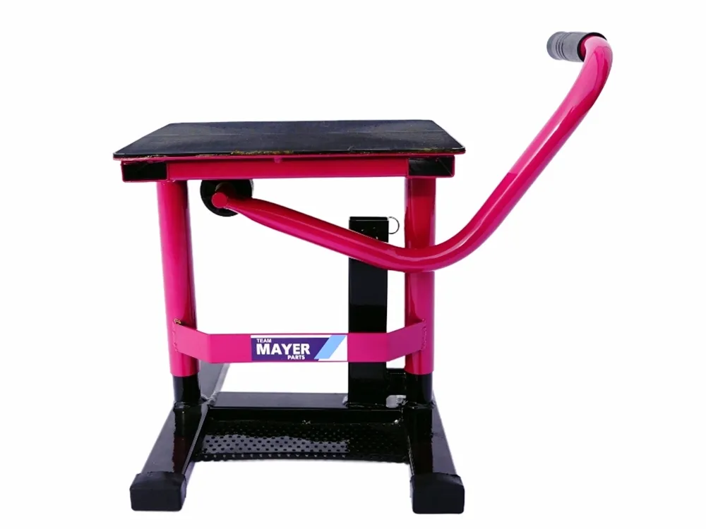 TMP Motocross & Enduro Hubständer / MX Montageständer - schwarz-pink