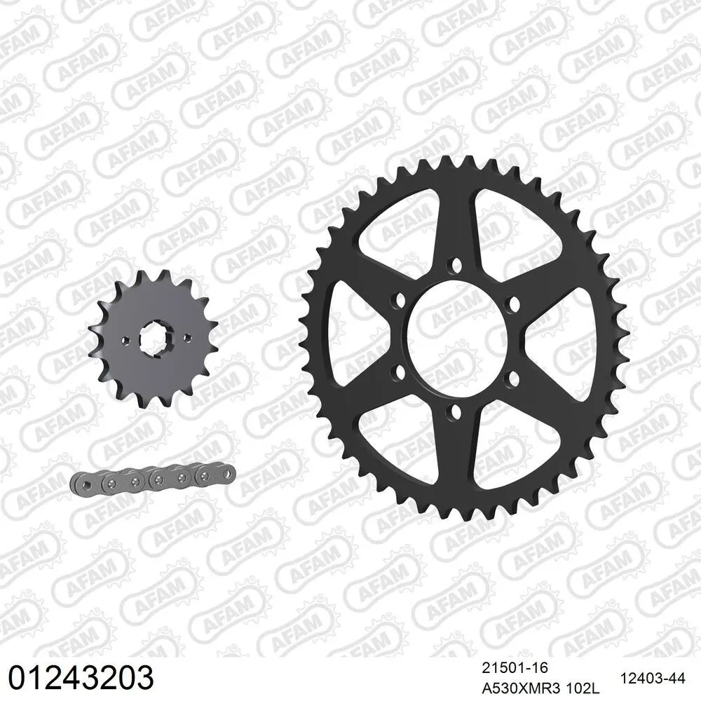 01243203 AFAM Kettensatz Stahl 530 XMR3 16x44 - Yamaha XJ 400 1982 - 01243203