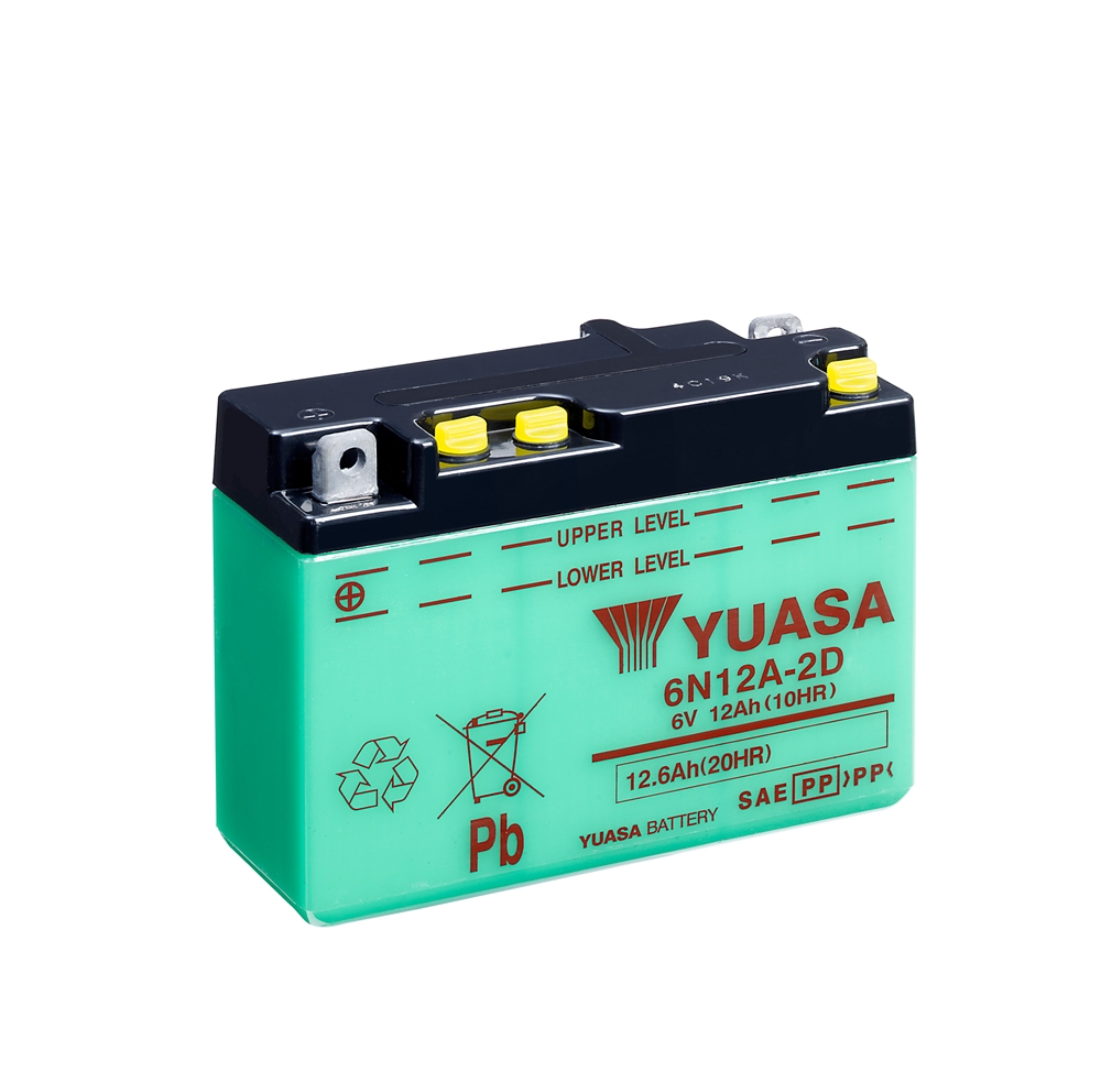 Yuasa 6N12A-2D Batterie 6V 12.6 AH (DC) ohne Säure