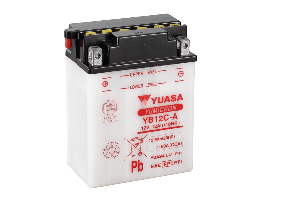 Yuasa YB12C-A Batterie YuMicron® 12V 12 AH (DC) ohne Säure Yuasa YB12C-A Batterie YuMicron® 12V 12 AH (DC) ohne Säure