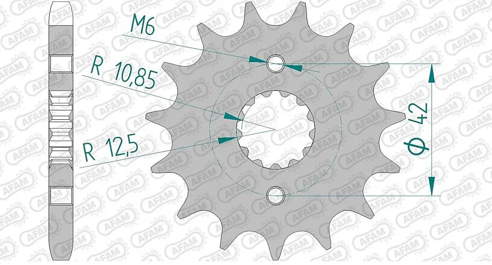 AFAM Kettensatz Stahl 530 XRR2 15x39 - Kawasaki GPX 600R 1988-97