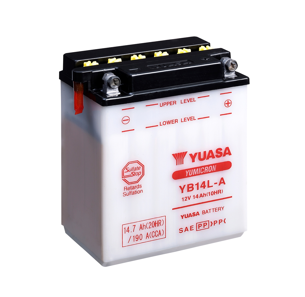Yuasa YB14L-A Batterie YuMicron® 12V 14 AH (DC) ohne Säure Yuasa YB14L-A Batterie YuMicron® 12V 14 AH (DC) ohne Säure