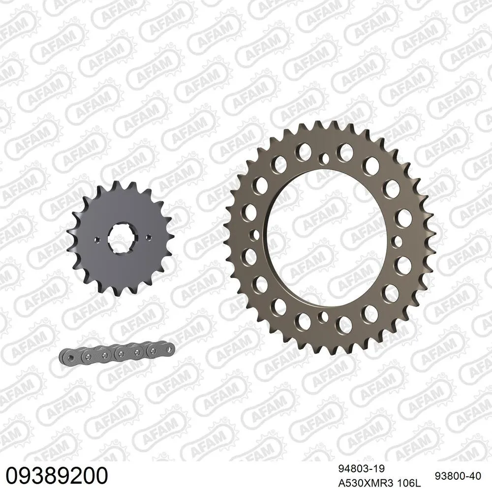 AFAM Kettensatz Aluminium 530 XMR3 19x40 - Laverda 1000 SFC 1985-86 - 09389200