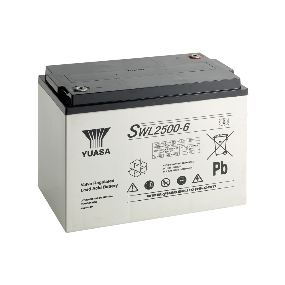 Yuasa SWL2500-6 AGM VRLA Industriebatterie 6V - 184 Ah Yuasa SWL2500-6 AGM VRLA Industriebatterie 6V - 184 Ah