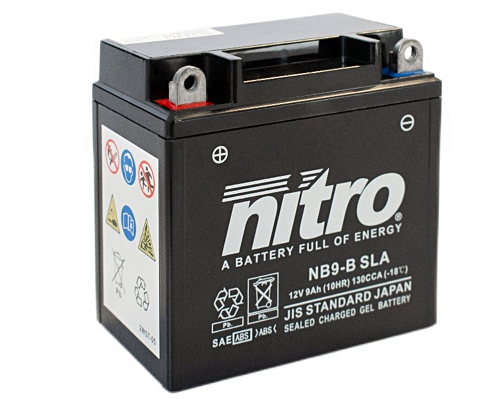 Nitro NB9-B SLA AGM Gel Batterie 12V 9 Ah ab Werk gefüllt