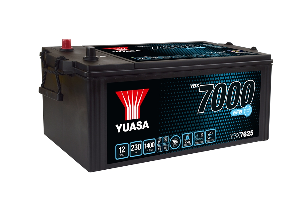 Yuasa YBX7625 EFB Batterie 12V 230 AH