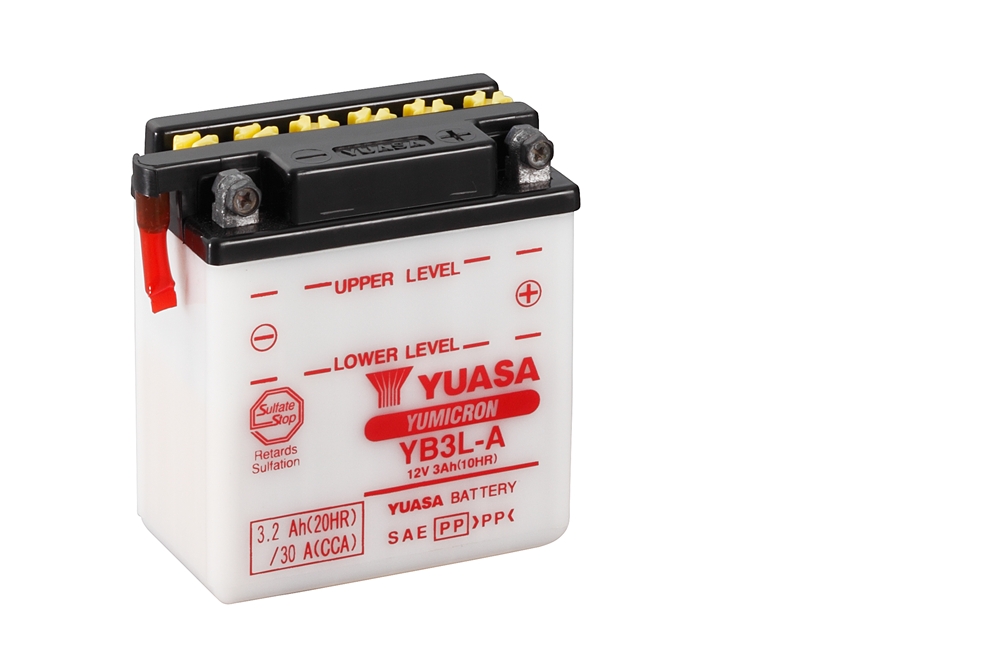 Yuasa YB3L-A Batterie YuMicron® 12V 3 AH (DC) ohne Säure