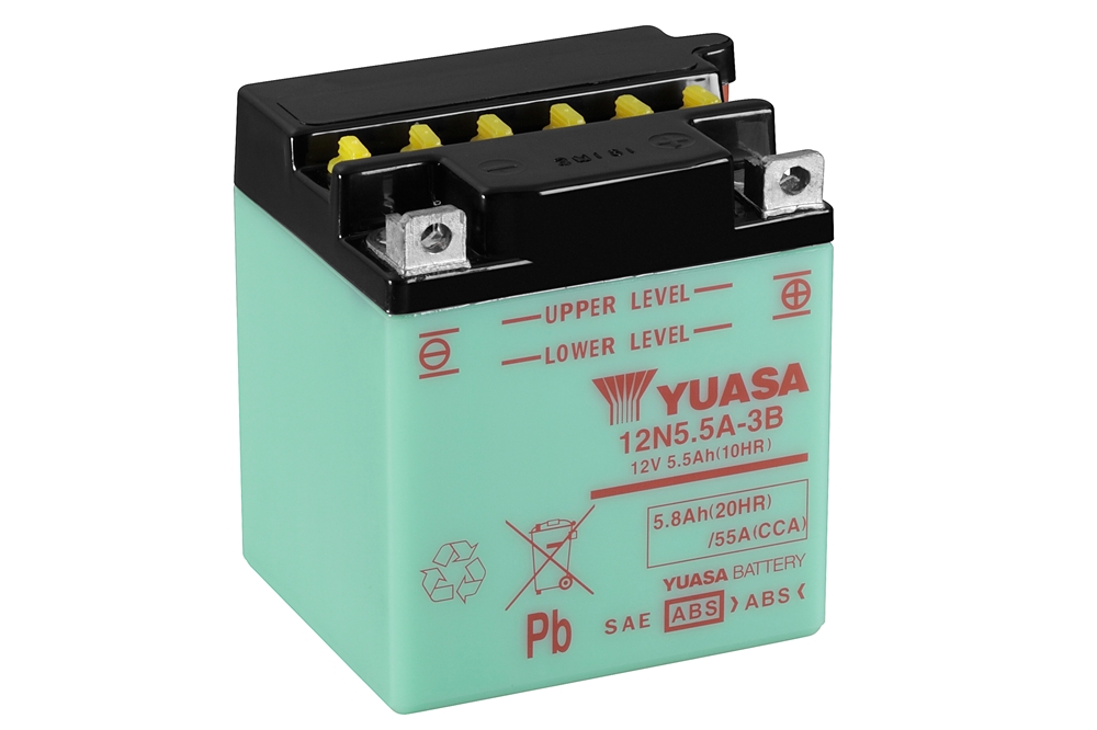 Yuasa 12N5.5A-3B Batterie 12V 5.5 AH (DC) ohne Säure