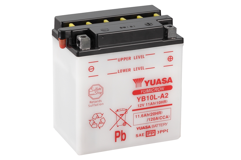 Yuasa YB10L-A2 Batterie YuMicron® 12V 11 AH (CP) mit Säurepack