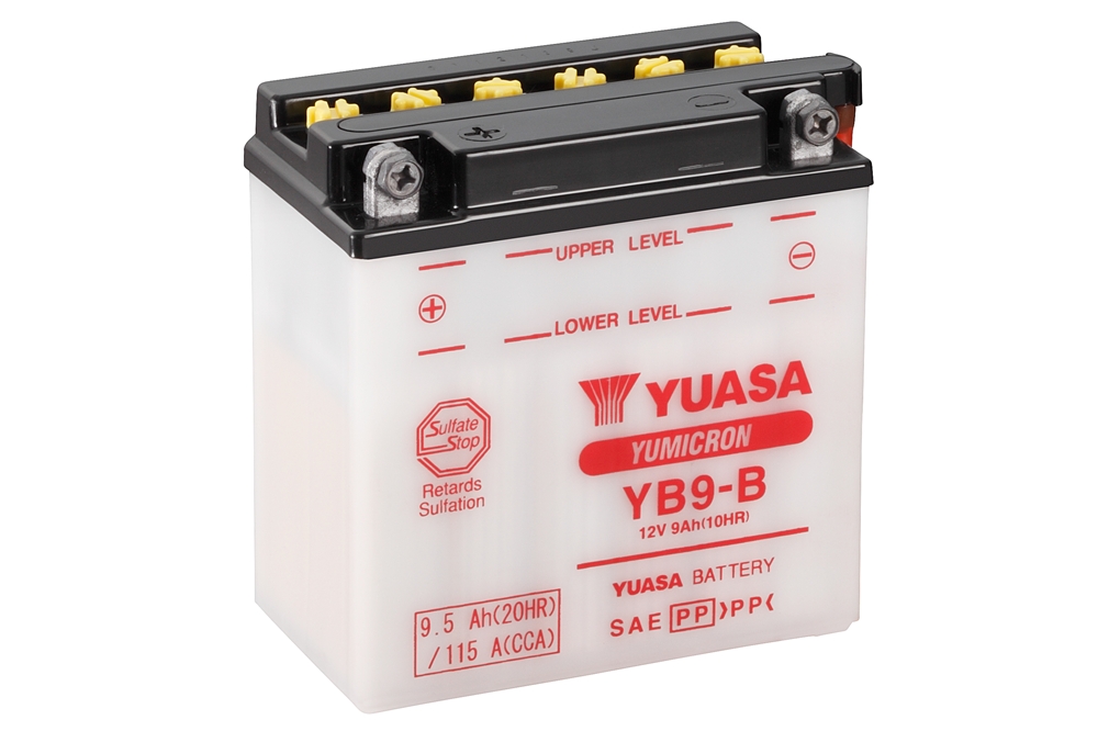 Yuasa YB9-B-BS Batterie YuMicron® 12V 9 AH (CP) mit Säurepack