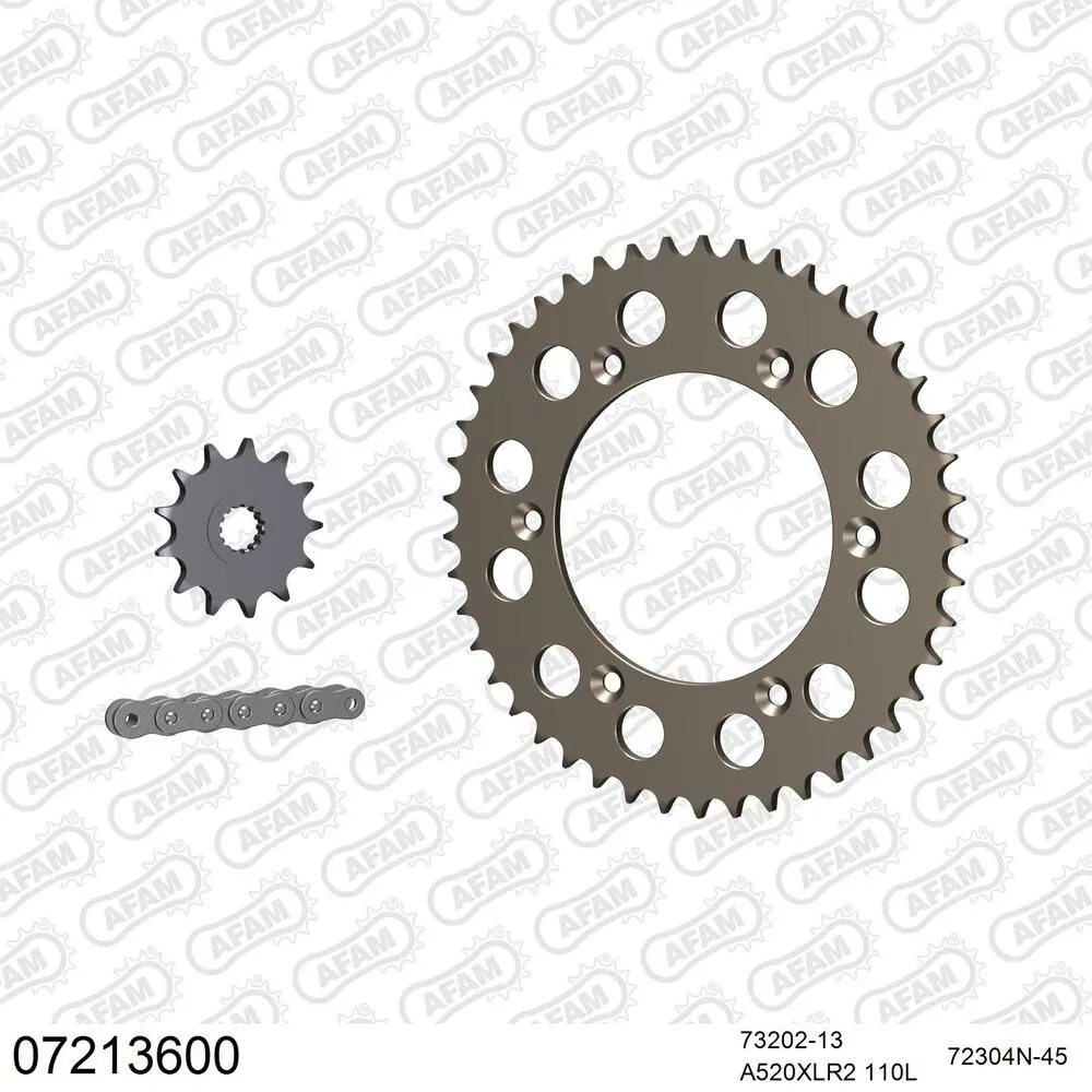 AFAM Kettensatz Aluminium 520 XLR2 13x45 - KTM LC2 125 1996-98 - 07213600