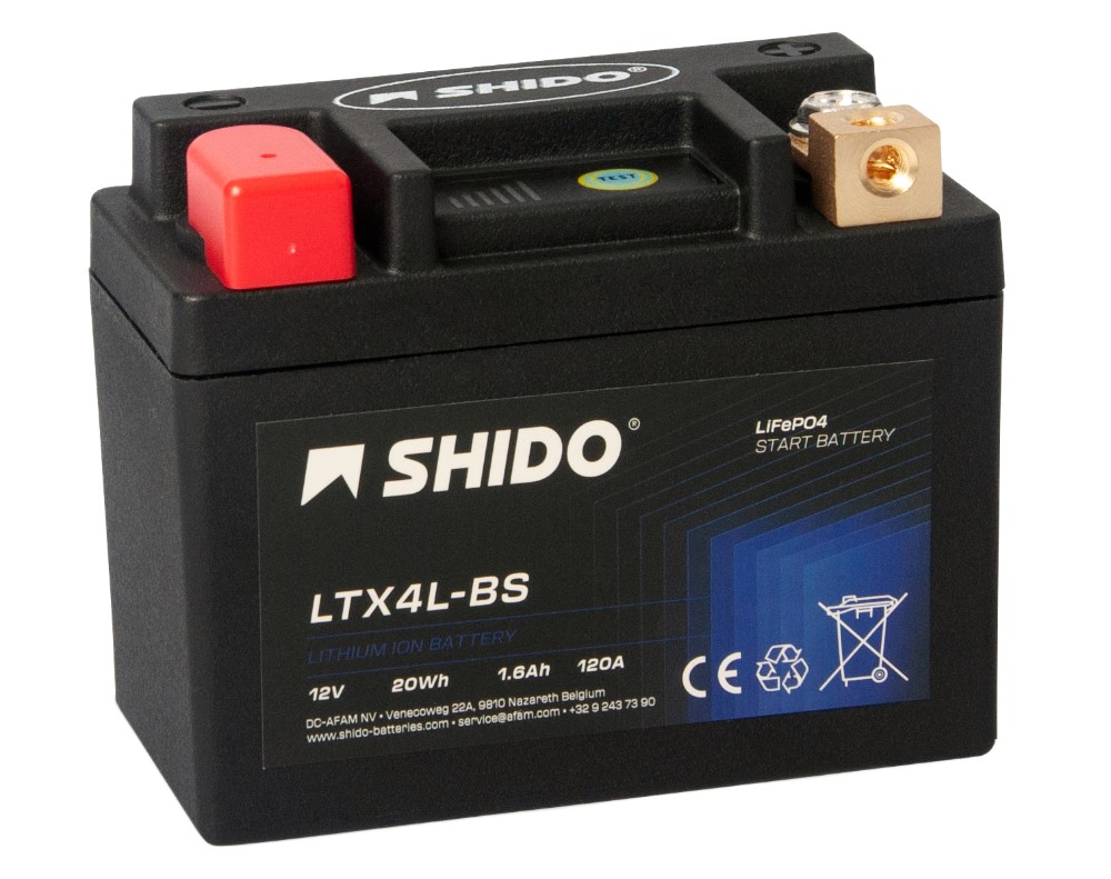 Shido LTX4L-BS Lithium Ion Batterie 12V 20 Wh Shido LTX4L-BS Lithium Ion Batterie 12V 20 Wh
