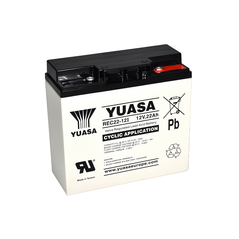 Yuasa REC22-12I AGM VRLA Industriebatterie 12V - 22 Ah Yuasa REC22-12I AGM VRLA Industriebatterie 12V - 22 Ah