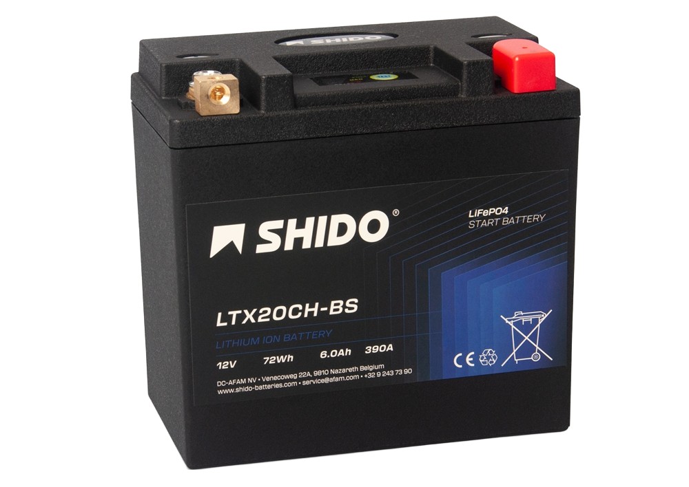 Shido LTX20CH-BS Lithium Ion Batterie 12V 72 Wh Shido LTX20CH-BS Lithium Ion Batterie 12V 72 Wh