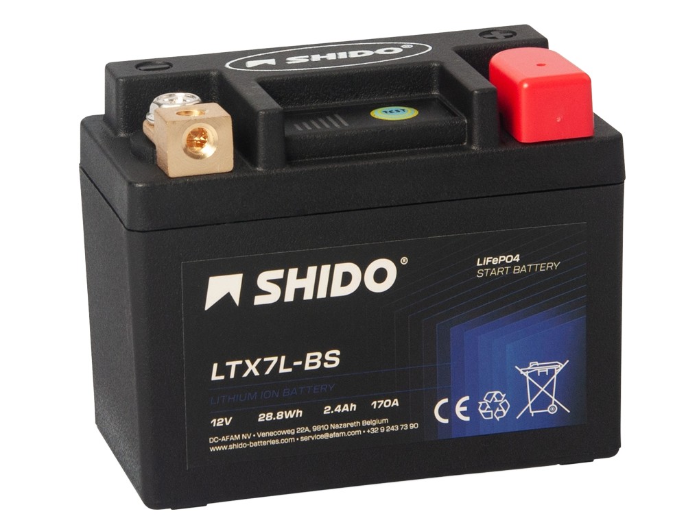 Shido LTX7L-BS Lithium Ion Batterie 12V 28.8 Wh Shido LTX7L-BS Lithium Ion Batterie 12V 28.8 Wh