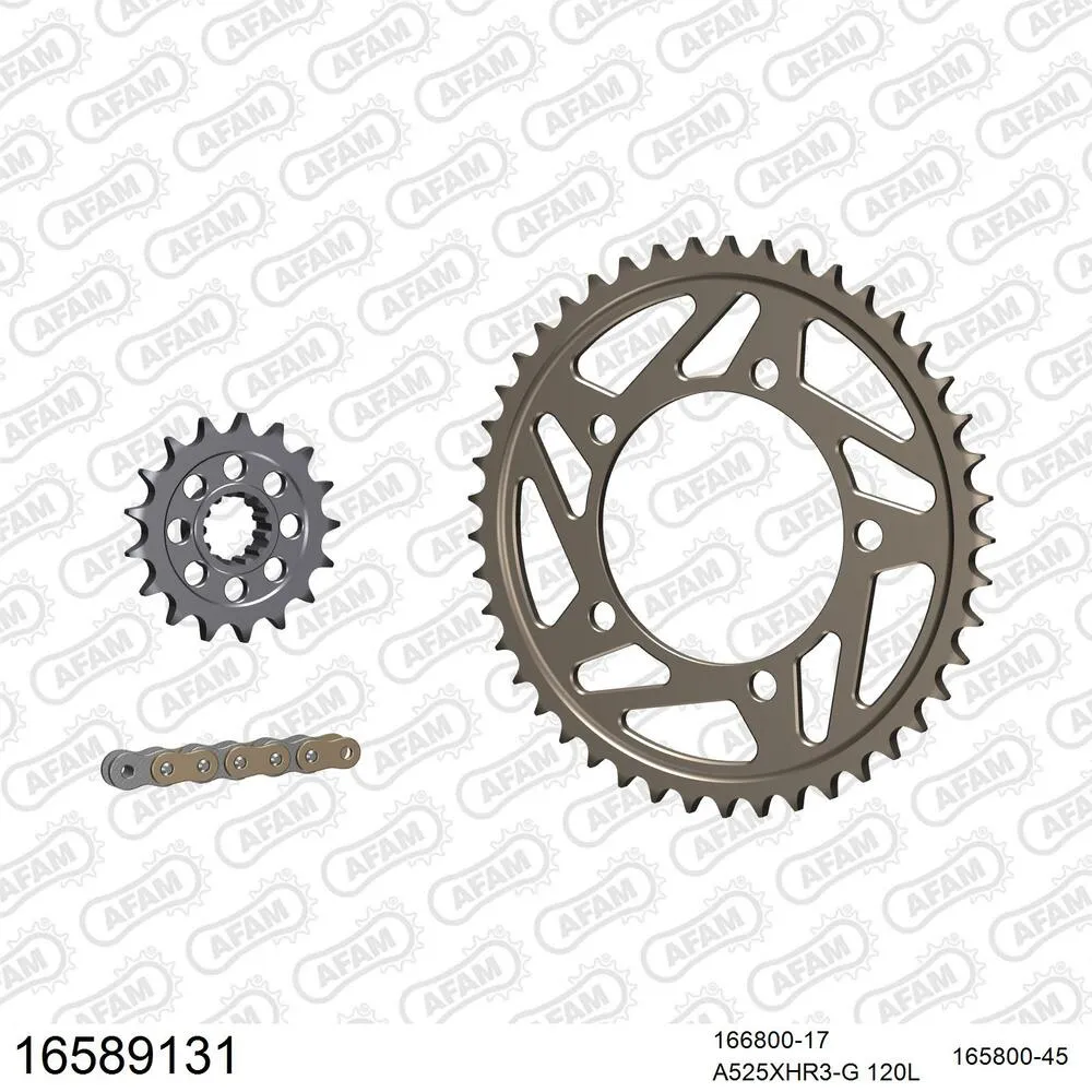 AFAM Kettensatz Aluminium 525 XHR3-G 17x45 - BMW S 1000 R 2013-20 - 16589131