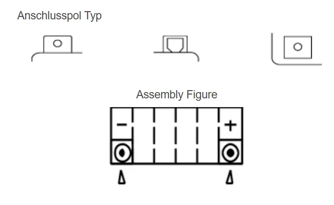 Yuasa YTZ6V-BS AGM Batterie High Performance 12V 5 AH (CP) mit Säurepack
