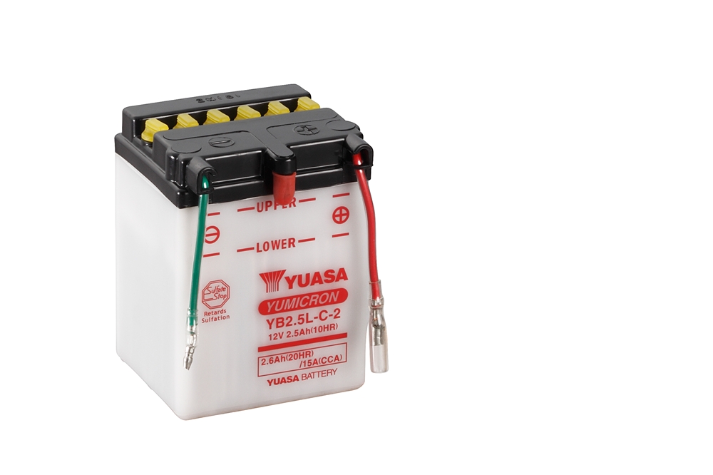 Yuasa YB2.5L-C-2 Batterie YuMicron® 12V 2.5 AH (DC) ohne Säure