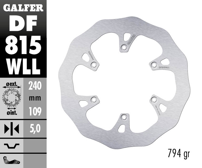Galfer Bremsscheibe starr 240X5mm - DF815WLL Galfer Bremsscheibe starr 240X5mm - DF815WLL
