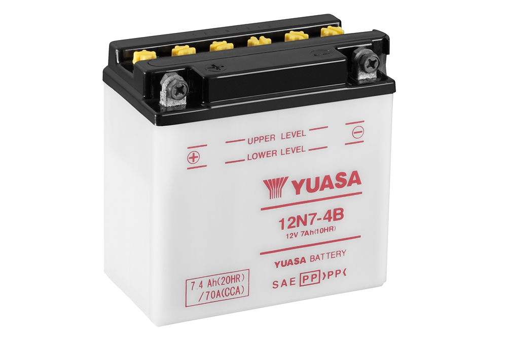 Yuasa 12N7-4B Batterie 12V 7.4 AH (DC) ohne Säure Yuasa 12N7-4B Batterie 12V 7.4 AH (DC) ohne Säure