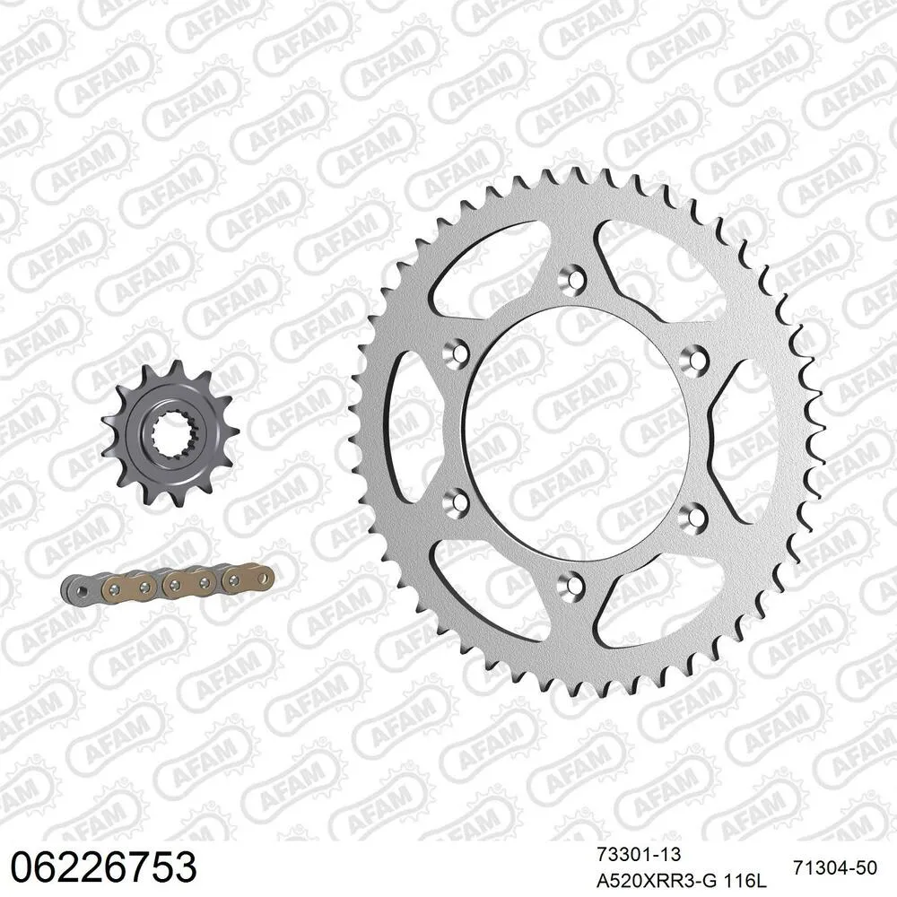 AFAM Kettensatz Stahl 520 XRR3-G 13x50 - Husqvarna TE 250 2014-21 - 06226753