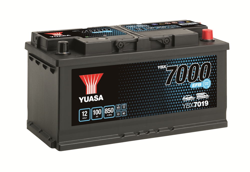 Yuasa YBX7019 EFB Batterie 12V 100 AH