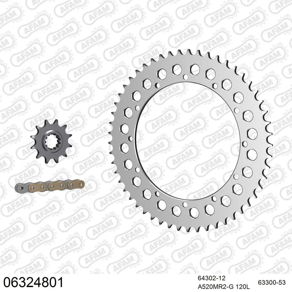 AFAM Kettensatz Aluminium 520 MR2-G 12x53 - Husqvarna CR 240 1984 - 06324801