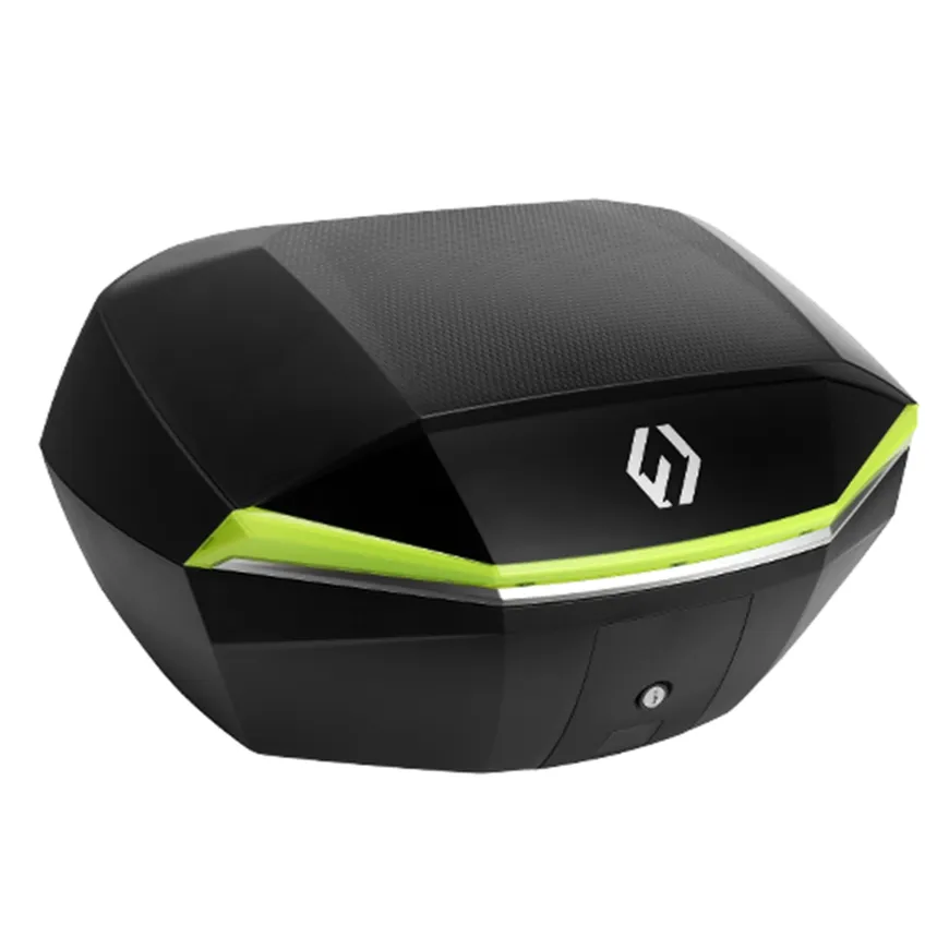 Furchtlos SHIELD L Luxe Topcase - 48 Liter - schwarz/gelb