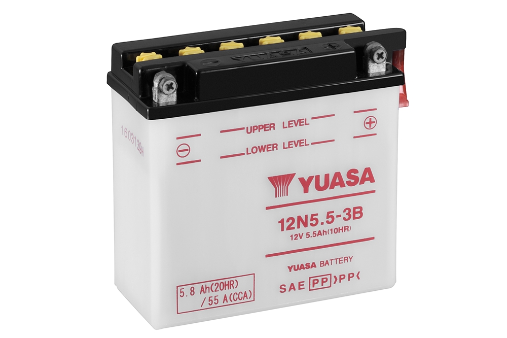 Yuasa 12N5.5-3B Batterie 12V 5.5 AH (DC) ohne Säure