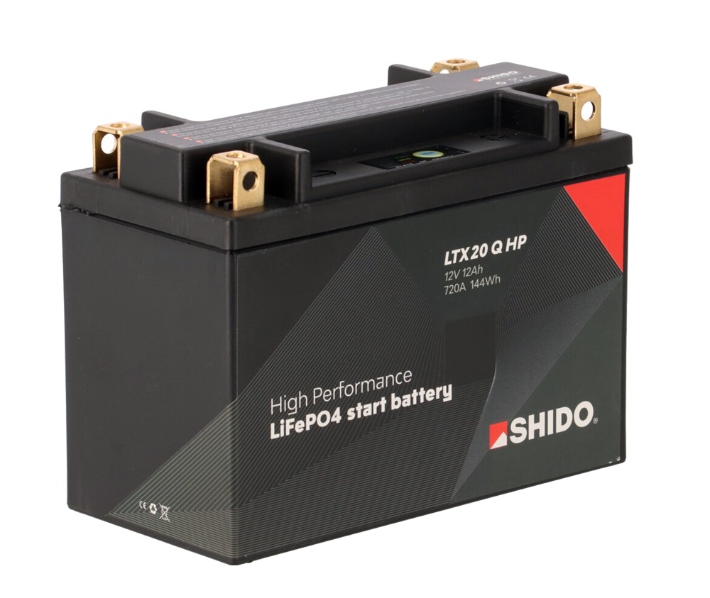 Shido LTX20 Q HP Lithium Ion 4 Anschlüsse Batterie 12V 144 Wh