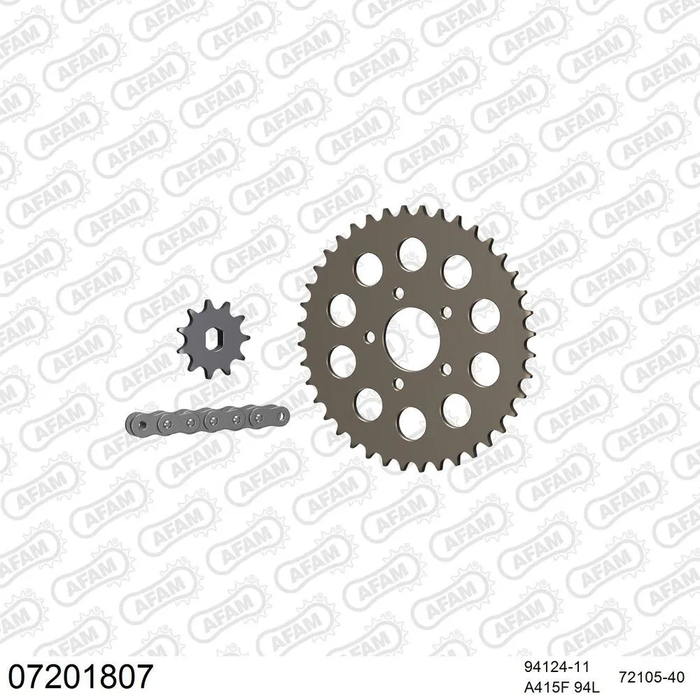 07201807 AFAM Kettensatz Aluminium 415 F 11x40 - KTM SX 50 2012-13 - 07201807