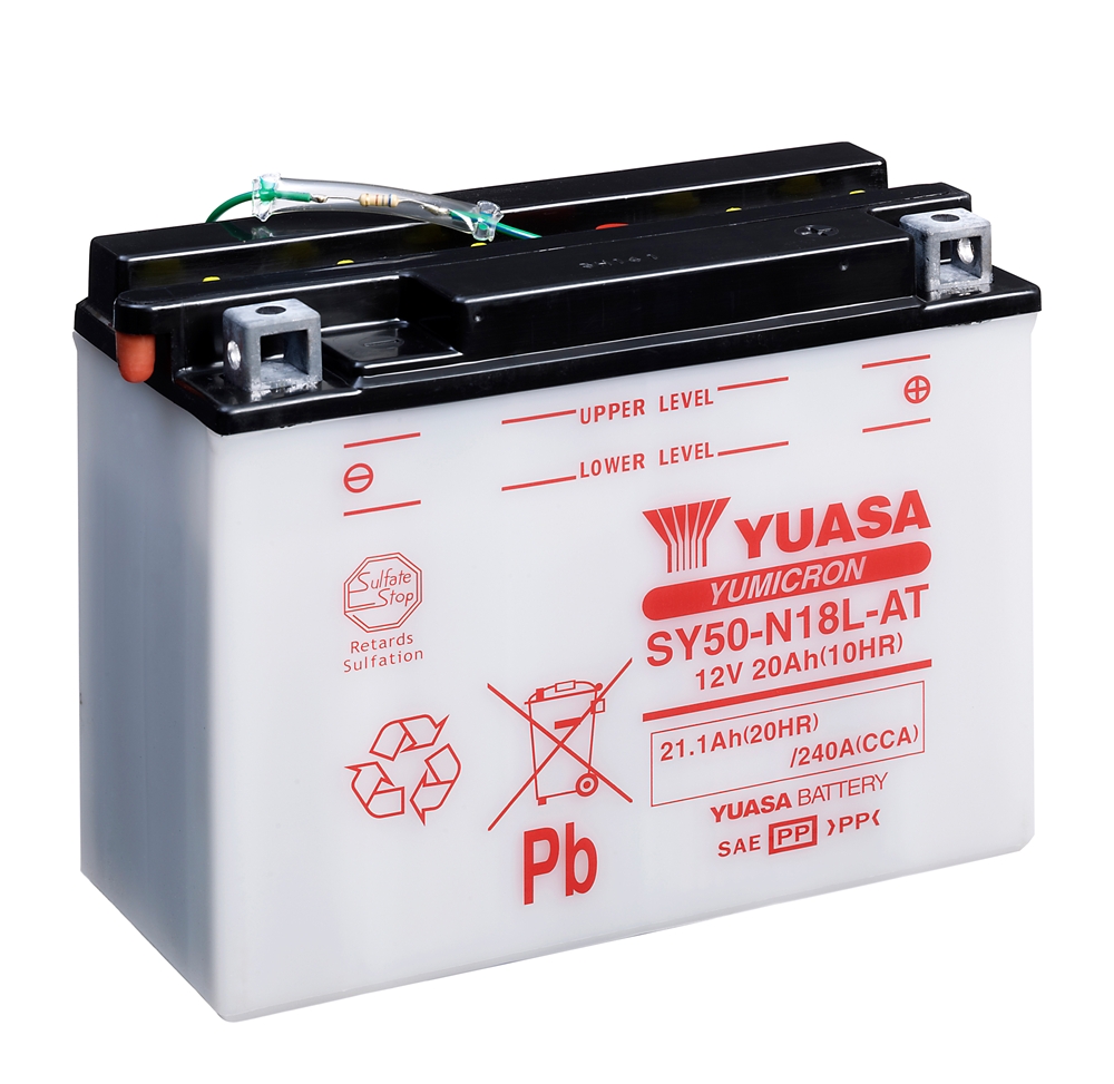 Yuasa SY50-N18LAT Batterie YuMicron® 12V 20 AH (CP) mit Säurepack