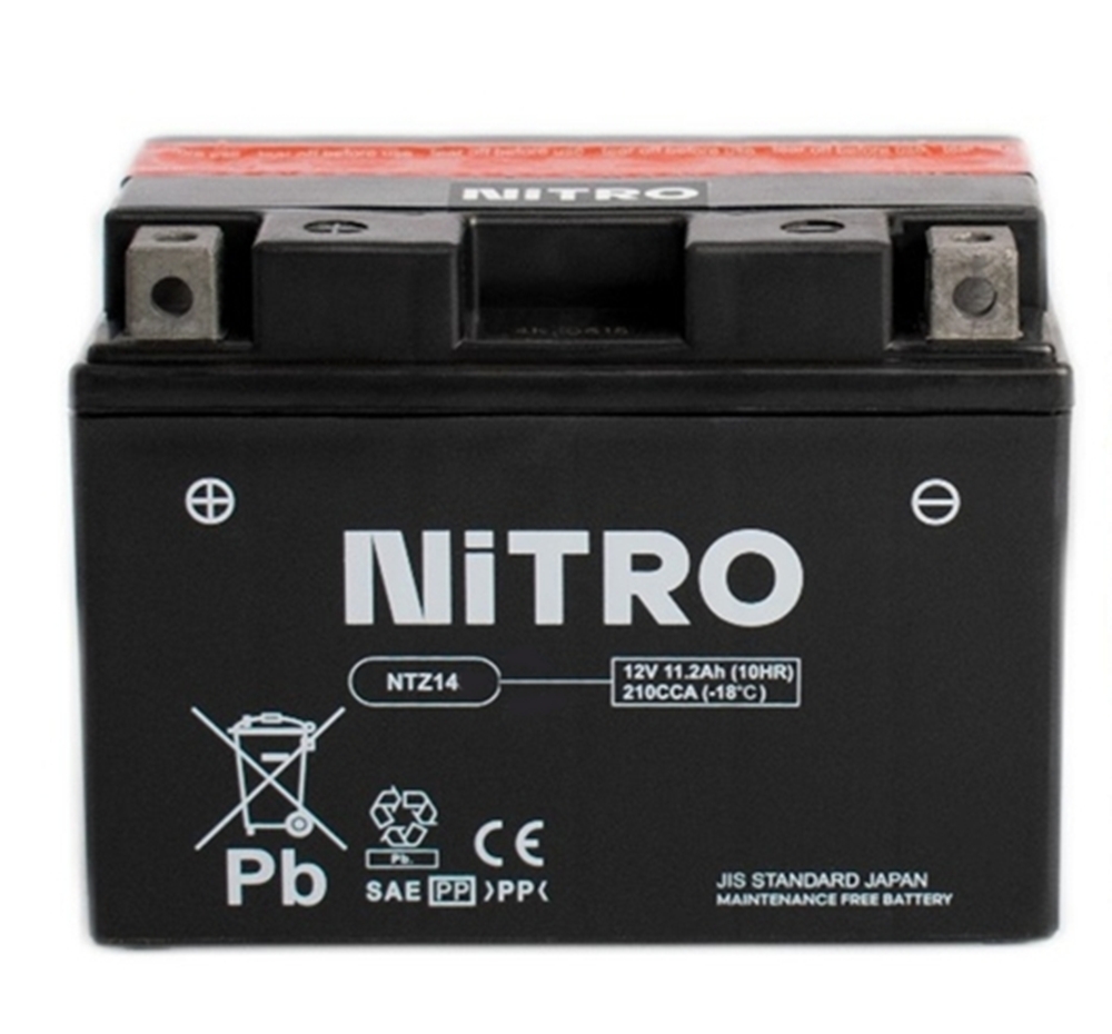 Nitro NTZ14S SLA AGM Gel Batterie 12V 11.2 Ah ab Werk gefüllt Nitro NTZ14S SLA AGM Gel Batterie 12V 11.2 Ah ab Werk gefüllt