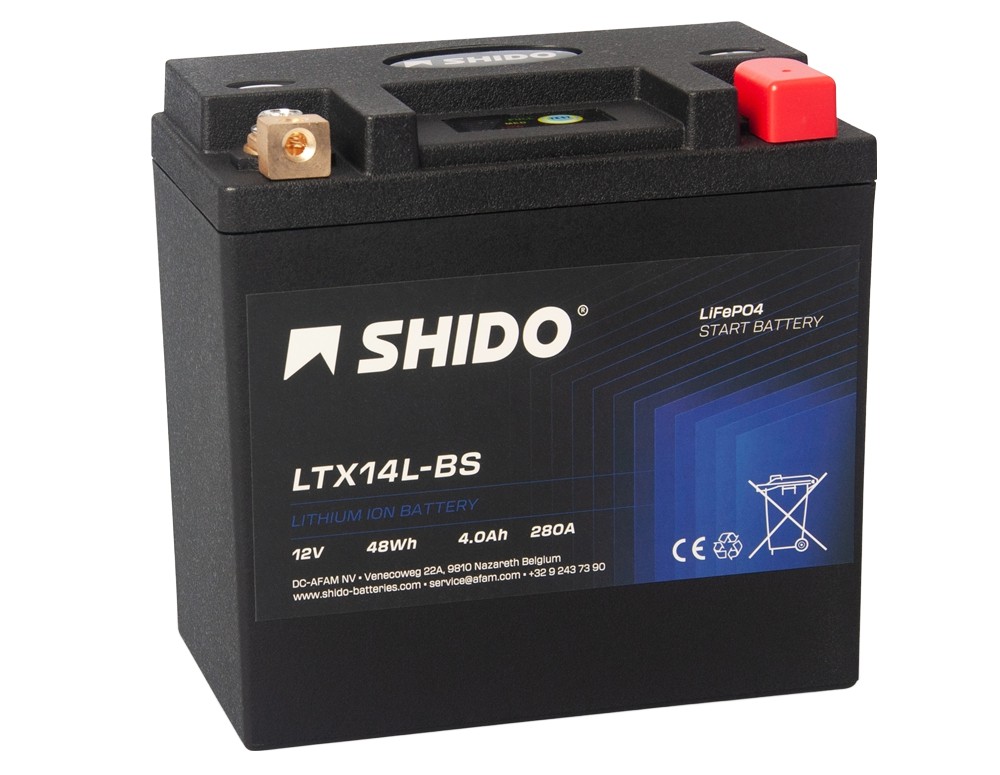 Shido LTX14L-BS Lithium Ion Batterie 12V 48 Wh Shido LTX14L-BS Lithium Ion Batterie 12V 48 Wh