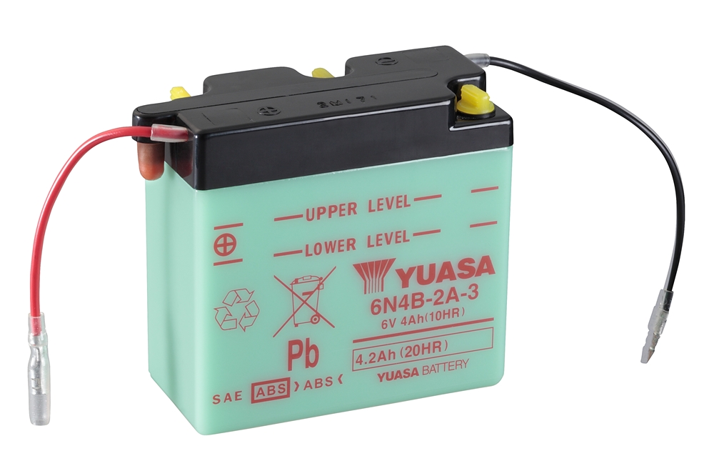 Yuasa 6N4B-2A-3 Batterie 6V 4 AH (DC) ohne Säure Yuasa 6N4B-2A-3 Batterie 6V 4 AH (DC) ohne Säure