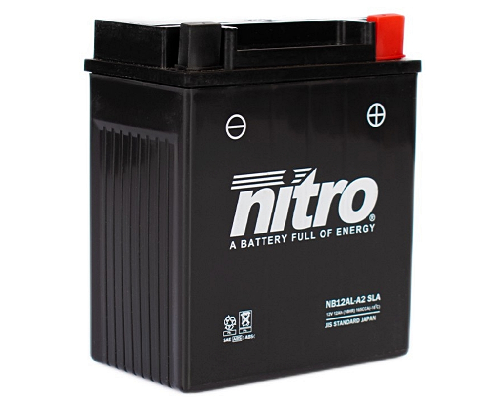 Nitro NB12AL-A2 SLA AGM Gel Batterie 12V 12 Ah ab Werk gefüllt Nitro NB12AL-A2 SLA AGM Gel Batterie 12V 12 Ah ab Werk gefüllt