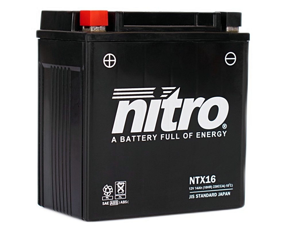 Nitro NTX16-BS AGM Batterie 12V 14 Ah mit Säurepack Nitro NTX16-BS AGM Batterie 12V 14 Ah mit Säurepack