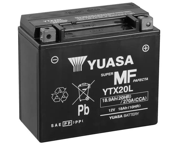 Yuasa YTX20L AGM Batterie 12V 18 AH (WC) ab Werk gefüllt Yuasa YTX20L AGM Batterie 12V 18 AH (WC) ab Werk gefüllt