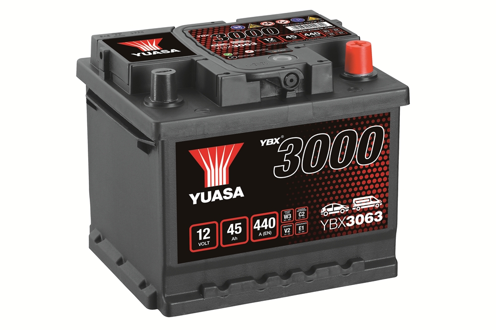 Yuasa YBX3063 SMF Batterie 12V 45 AH